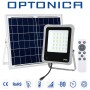 Faretto Led Solare Con Telecomando 5456 Optonica 8W Luce Fredda 6000K Luce Fredda IP65 Alluminio 500 lm
