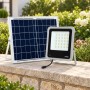 Faretto Led Solare Con Telecomando 5456 Optonica 8W Luce Fredda 6000K Luce Fredda IP65 Alluminio 500 lm