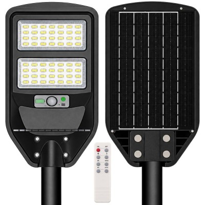 Lampada a Led Solare Stradale IP65 con Telecomando 8W Luce Fredda 6000k Plastica Accensione istantanea -20 °C / +40 °C