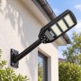 Optonica Lampada Stradale Solare Led 12W per Esterni Luce fredda 6000K 12Ah IP65 -20 °C / +40 °C 25.000 ore 12Ah