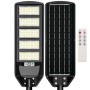 Optonica Lampada LED stradale solare IP65 con telecomando 20W Luce fredda 6000K 18Ah Plastica 120º Sensore Crepuscolare