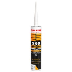 Sigillante Poliuretanico Friulsider S60 Giunti Lamiere Elastico Verniciabile Acciaio Inox Calcestruzzo Legno Mattoni