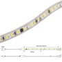 Striscia LED 220V c.a. IP65 Bianco neutro 4500K LED SMD Dimmerabile 25.000h illuminazione giardino