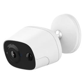 Proxe Telecamera Wifi 3Mp a Batteria per Sicurezza Interna ed Esterna Notifica Push di Allarme PIR 145° Portata 10 Metri