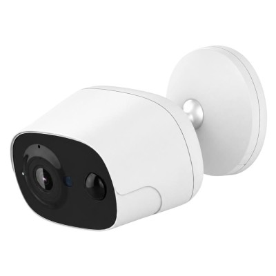 Proxe Telecamera Wifi 3Mp a Batteria per Sicurezza Interna ed Esterna Notifica Push di Allarme PIR 145° Portata 10 Metri