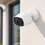 Proxe Telecamera Wifi 3Mp a Batteria per Sicurezza Interna ed Esterna Notifica Push di Allarme PIR 145° Portata 10 Metri