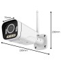 Telecamera Wifi 4g 2.0mpx Visione Notturna 15 Led 30m IP66 Alluminio 12v 2a Registrazione HD SD Cloud 1080p 25fps REMOTO