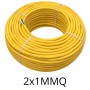 Cavo Twistato 2X1 mm² per Videocitofonia Besser cavi doppino 2 poli Flessibile a Metro