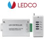 LEDCO CT100 Centralina RGB RF 12A DC12-24V Luce Intensa LED Controller con Telecomando