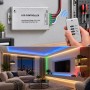 LEDCO CT100 Centralina RGB RF 12A DC12-24V Luce Intensa LED Controller con Telecomando