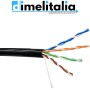 Cavo Rete FTP CAT6 Schermato Esterno Doppia Guaina PVC LDPE 4 Coppie 23AWG Rame non CCA Gigabit 10/100/1000 30V a Metro