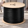 Cavo Rete FTP CAT6 Schermato Esterno Doppia Guaina PVC LDPE 4 Coppie 23AWG Rame non CCA Gigabit 10/100/1000 30V a Metro