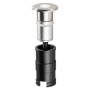 Sovil Serie MICRO Luce Incasso Calpestabile Diametro 25mm 1W LED 3000K Illuminazione Pavimento Acciaio Inox Max 500kg