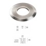 Sovil Serie MICRO Luce Incasso Calpestabile Diametro 25mm 1W LED 3000K Illuminazione Pavimento Acciaio Inox Max 500kg