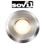 Sovil Serie MICRO Luce Incasso Calpestabile Diametro 25mm 1W LED 3000K Illuminazione Pavimento Acciaio Inox Max 500kg