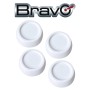 Bravo 4 PIEDINI ANTIVIBRAZIONE TPE Assorbe Urti Vibrazioni Lavatrice Graffi Usura Grande Elettrodomestico Diametro 45mmq