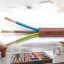 Cavo Elettrico Gommato Marrone Multipolare 3X1,5 Rotolo 30 Metri FS18OR