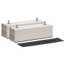 Base Pavimento in Coppia Bianca Antiscivolo Per Climatizzatori 45X8X9 Cm Kg 380 max