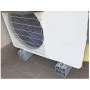 Base Pavimento in Coppia Bianca Antiscivolo Per Climatizzatori 45X8X9 Cm Kg 380 max