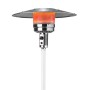 KEMPER SOLEADO INOX Riscaldatore fungo a raggi infrarossi da esterni a GPL bombole fino a 15 kg 14KW acciaio verniciato