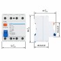 NL1-63-4P-AC300 Interruttore differenziale 4P 300 mA 6kA tipo AC Contro Contatti Diretti/Indiretti 400 Vac 50/60Hz IP20
