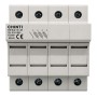Chint 80540 WS18/32-3PN Base Portafusibile 3P+N 10,3x38 32A 50/60 Hz 230/400 Vac Fusibile Cilindrico Moduli DIN 4