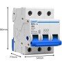 Chint NH4-125/32-3P Sezionatore Modulare 3P 32A IEC/EN 60947-3 Frequenza 50/60 Hz IP20 3 Moduli DIN Contatto Ausiliario