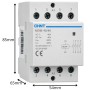 Chint 256098 NCH8-40.40/24 Contattore Modulare 40A 4NA 24Vac 3M IEC/EN 61095 4P 15A 50/60Hz IP20 Contatti Ausiliari 4NA