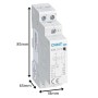 Chint NCH8-20.20/24 Contattore Modulare 20A 2NA 24Vac 1M 50/60 Hz 2 P1 Modulo DIN IP20 Contatti Ausiliari 2NA 230 Vac