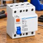 Chint 200229 NL1-63/25-4P-AC300 Interruttore Differenziale Puro 4P 25 A300 mA 6kA Tipo AC 4 Poli 4 Mod DIN 50/60Hz IP20
