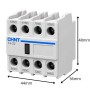 Chint 439520 NC1-F4 22 Contatto Ausiliare Superiore per Contattore Serie NC1/NC1D/NC1N/NC2 2NC+2NA