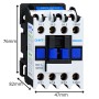 Chint 221047 NC1-09.10/400V Contattore Serie NC1 9A 1NA 400Vac IEC/EN 60947-4-1 3P IP10 50/60Hz Contatti Ausiliari 1NA