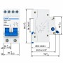 Chint 643001 NZK1-32/2 Commutatore Bipolare 1-0-2 2M 32A 230Vac IEC/EN 60669-1 50/60Hz IP20 Posizioni 1-0-2 Moduli DIN 2