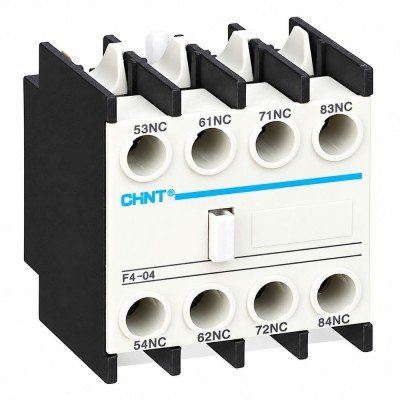 Chint 439521 NC1-F4 31 Contatto Ausiliare Superiore per Contattore Serie NC1/NC1D/NC1N/NC2 3NA+1NC