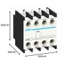 Chint 439521 NC1-F4 31 Contatto Ausiliare Superiore per Contattore Serie NC1/NC1D/NC1N/NC2 3NA+1NC