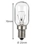 Lampada Tubolare Incandescente E14 25x70 220V 40W NO USO DOMESTICO Vetro Trasparente 2500K Classe G